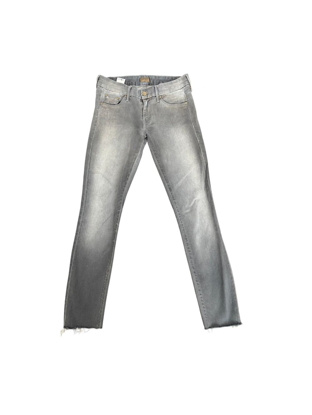 MOTHER Skinny Jeans Raw Hem